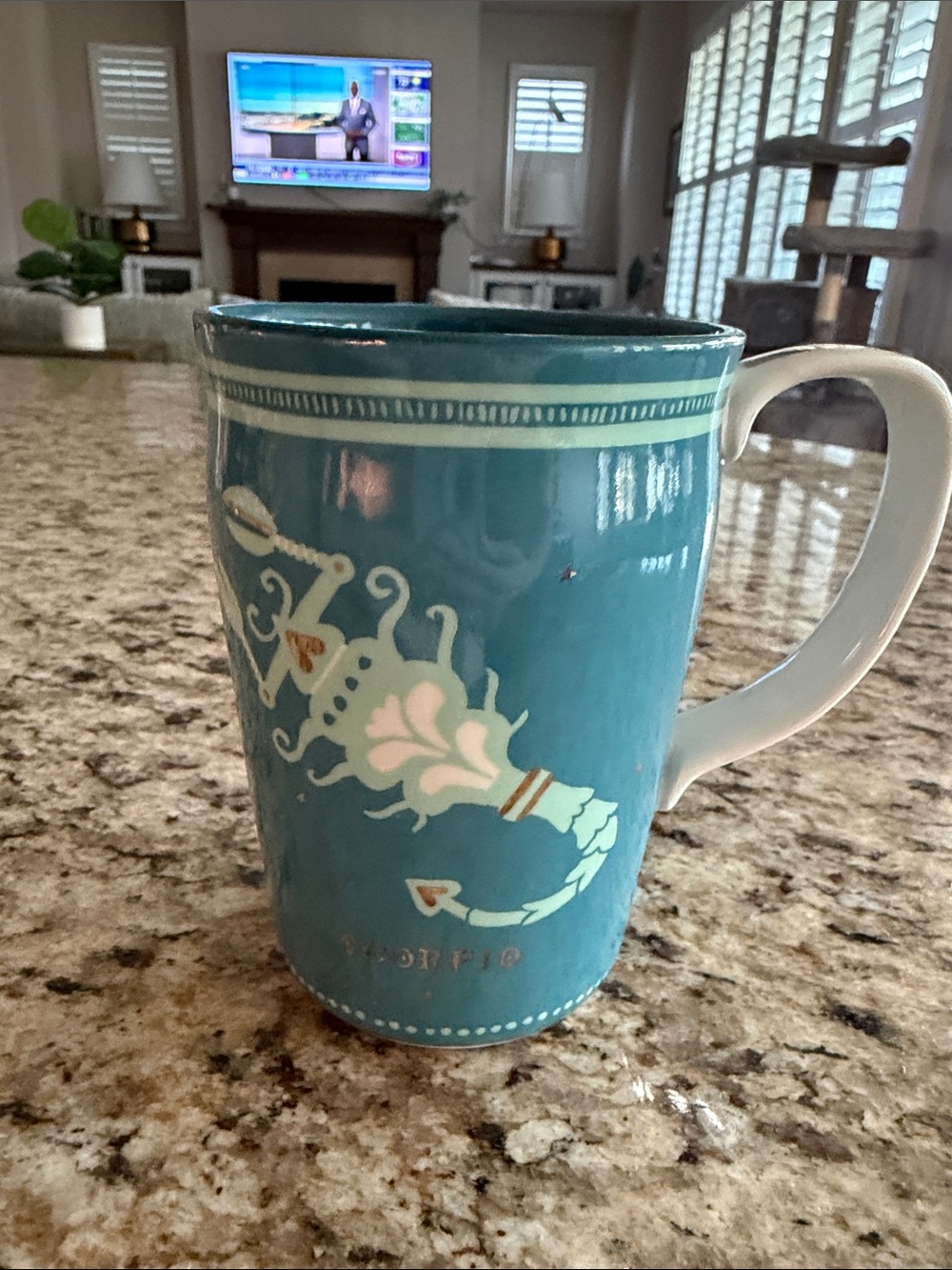 Danielle Knoll for Anthropologie Scorpio Zodiac Mug